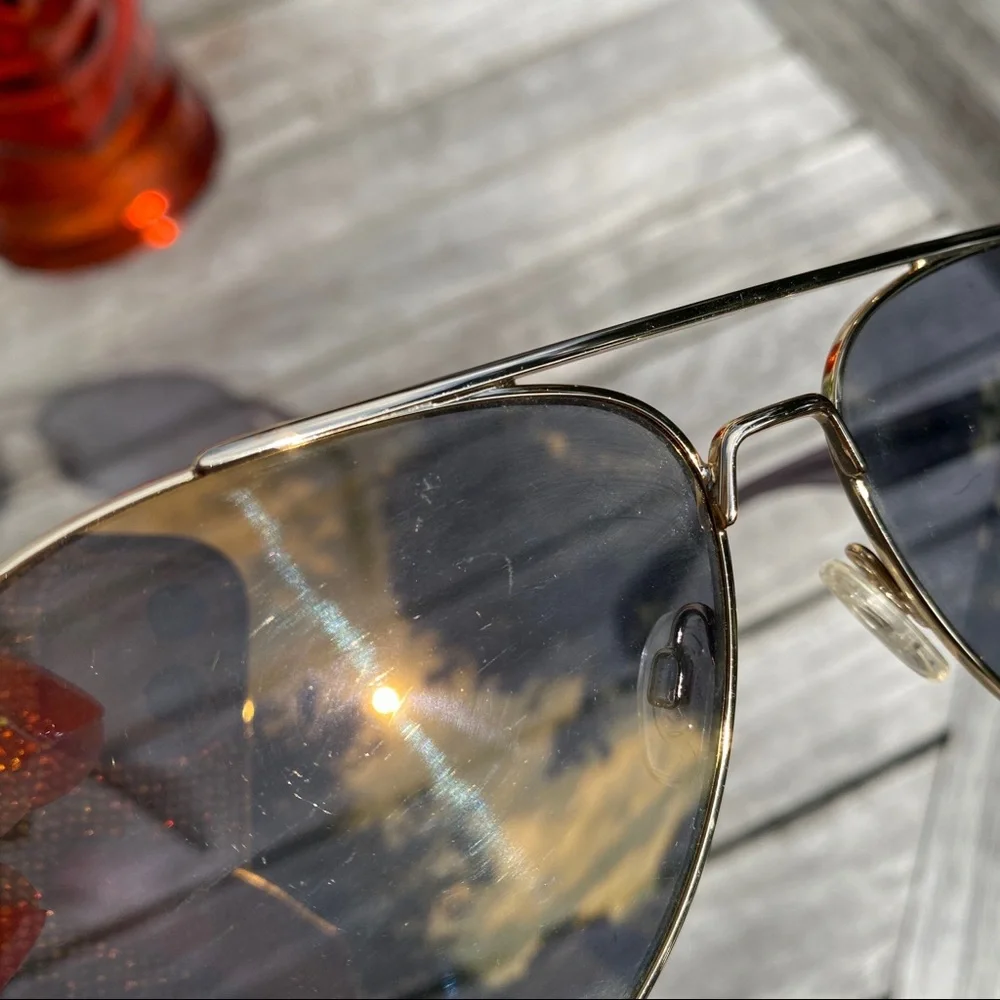 🕶 RAG & BONE YELLOW BLUE MIRRORED AVIATOR SUNNIES